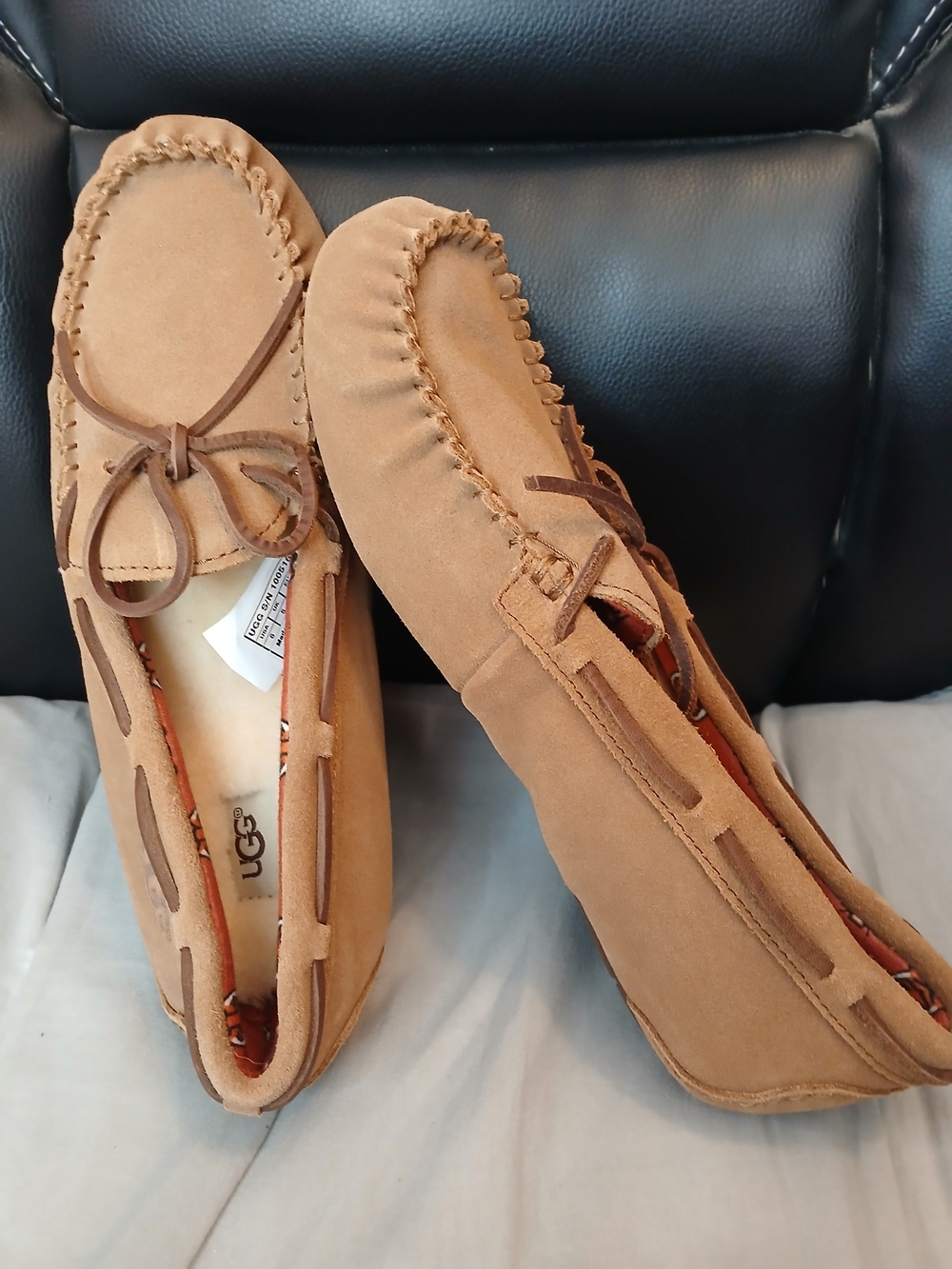 UGG Women’s Chestnut Suede Moccasin Slippers